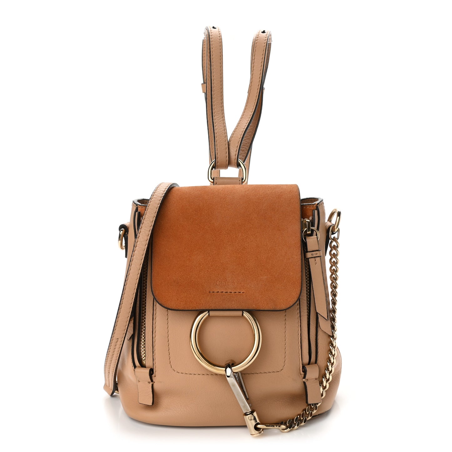Suede Calfskin Mini Faye Backpack