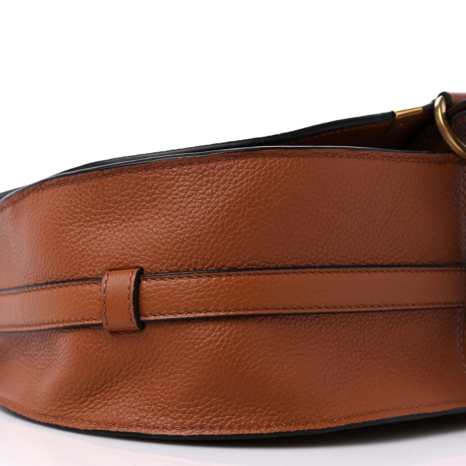 Chloe Calfskin Medium Marcie Round Crossbody Bag Tan 8 of 10