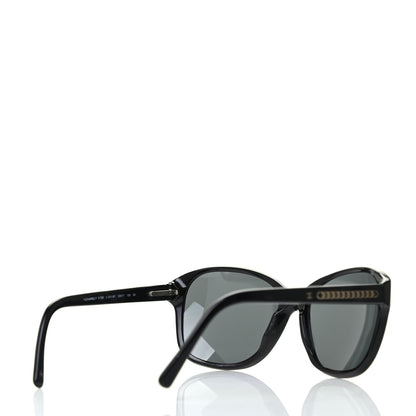 Chanel Acetate CC Chain Sunglasses 5128 Black 4 of 8