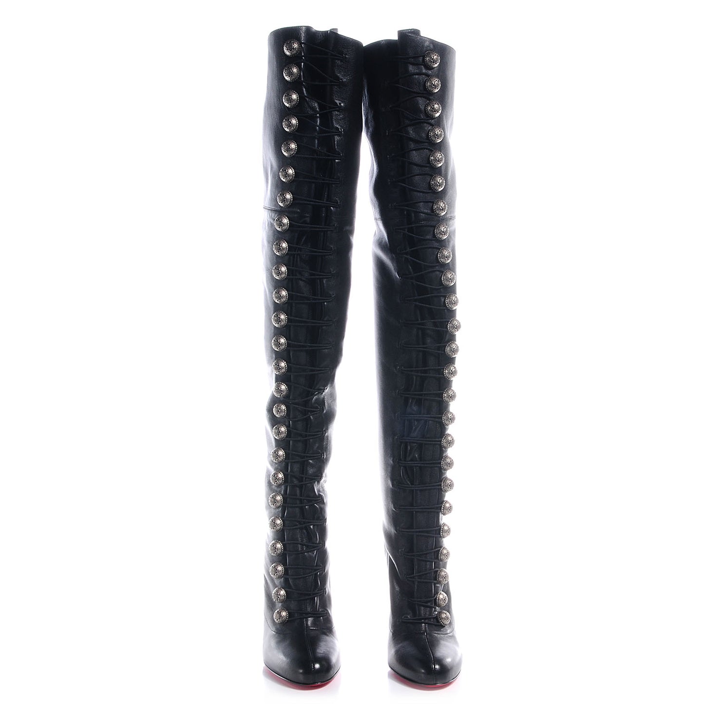 Nappa Supra Fifre 120 Over The Knee Corset Boots 41 Black