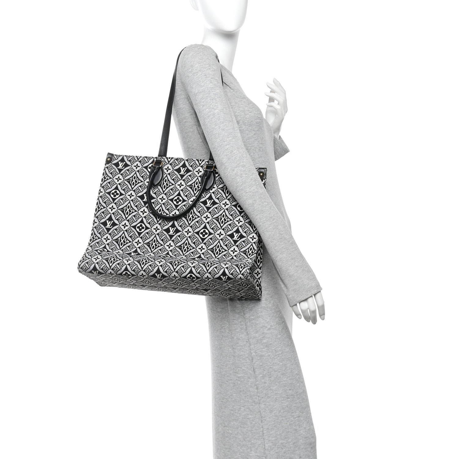 Louis Vuitton Jacquard Since 1854 Onthego GM Grey 2 of 10