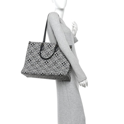Louis Vuitton Jacquard Since 1854 Onthego GM Grey 2 of 10