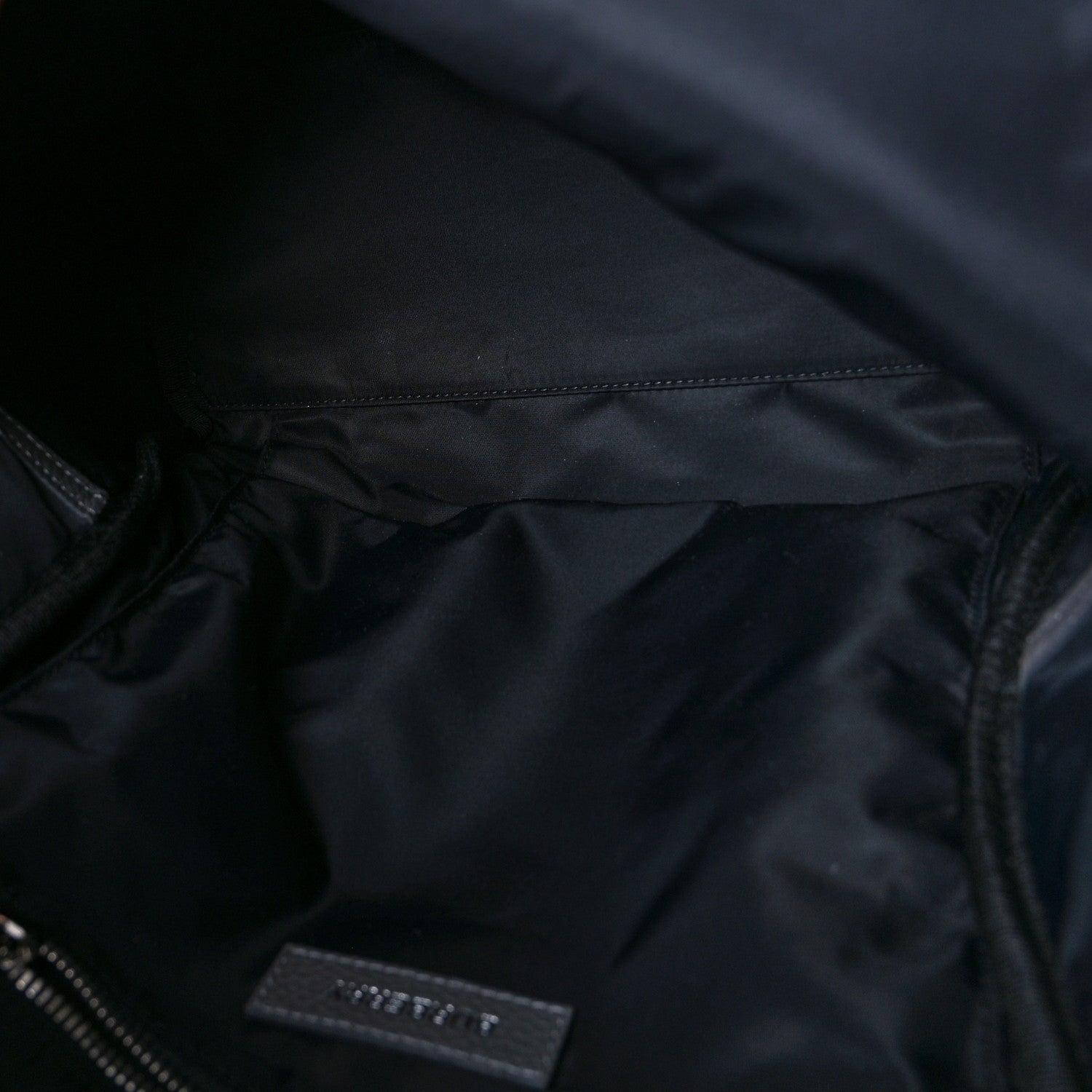 Burberry Calfskin Logo Embossed Backpack Charcoal Grey 5 of 8