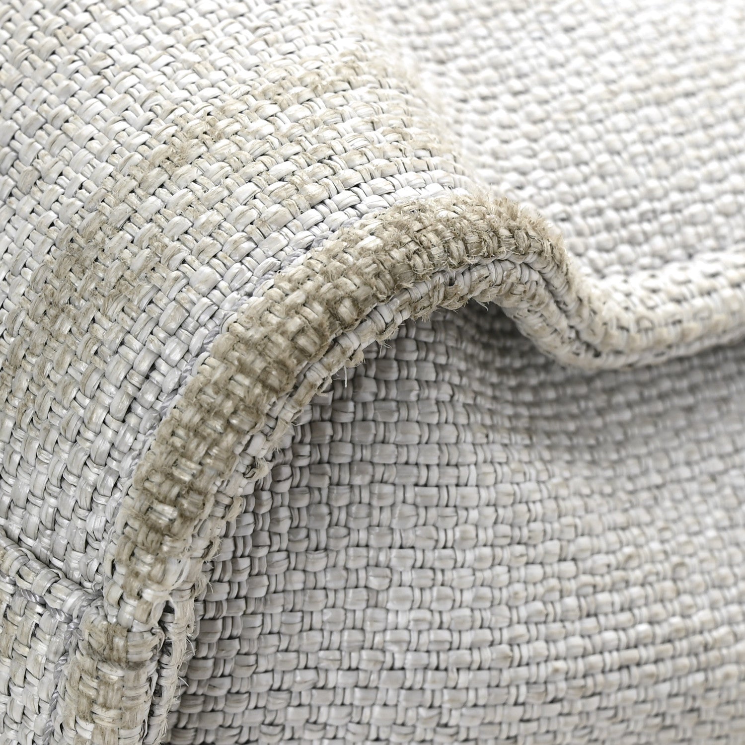 Chanel Woven Straw Raffia Small Deauville Tote Grey 10 of 12
