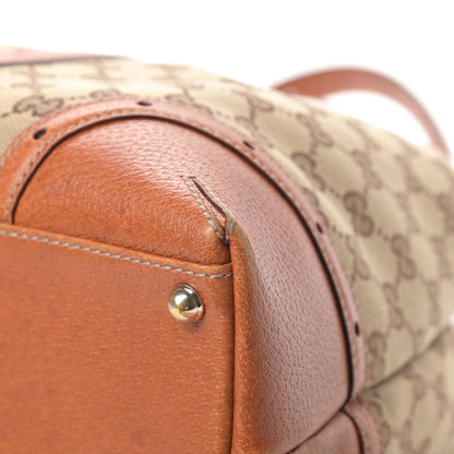 Gucci Monogram Horsebit Large Glam Shoulder Bag Brown 10 of 16