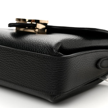 Gucci Dollar Calfskin Interlocking G Crossbody Bag Black 9 of 9
