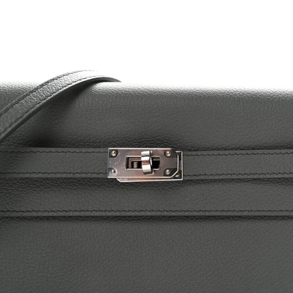 Hermes Evercolor Kelly Wallet To Go Vert Amande 7 of 10