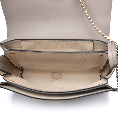 Chloe Suede Calfskin Small Faye Shoulder Bag Motty Grey 5 of 14