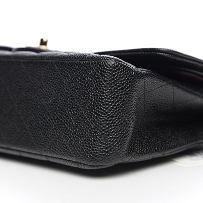 Chanel Caviar Quilted Medium Double Flap Black 9 of 10