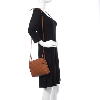 Bottega Veneta Nappa Intrecciato Pillow Crossbody Messenger Dark Calvados 2 of 11
