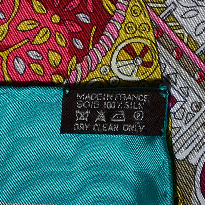 Hermes Silk Le Songe De La Licorne Scarf 90 6 of 6