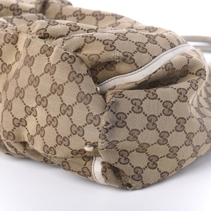 Gucci Monogram Large D Gold Ring Hobo Off White 7 of 12