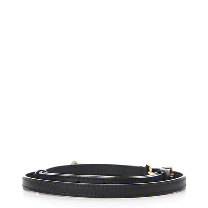 Louis Vuitton Calfskin 12mm Adjustable Shoulder Strap Black 2 of 3