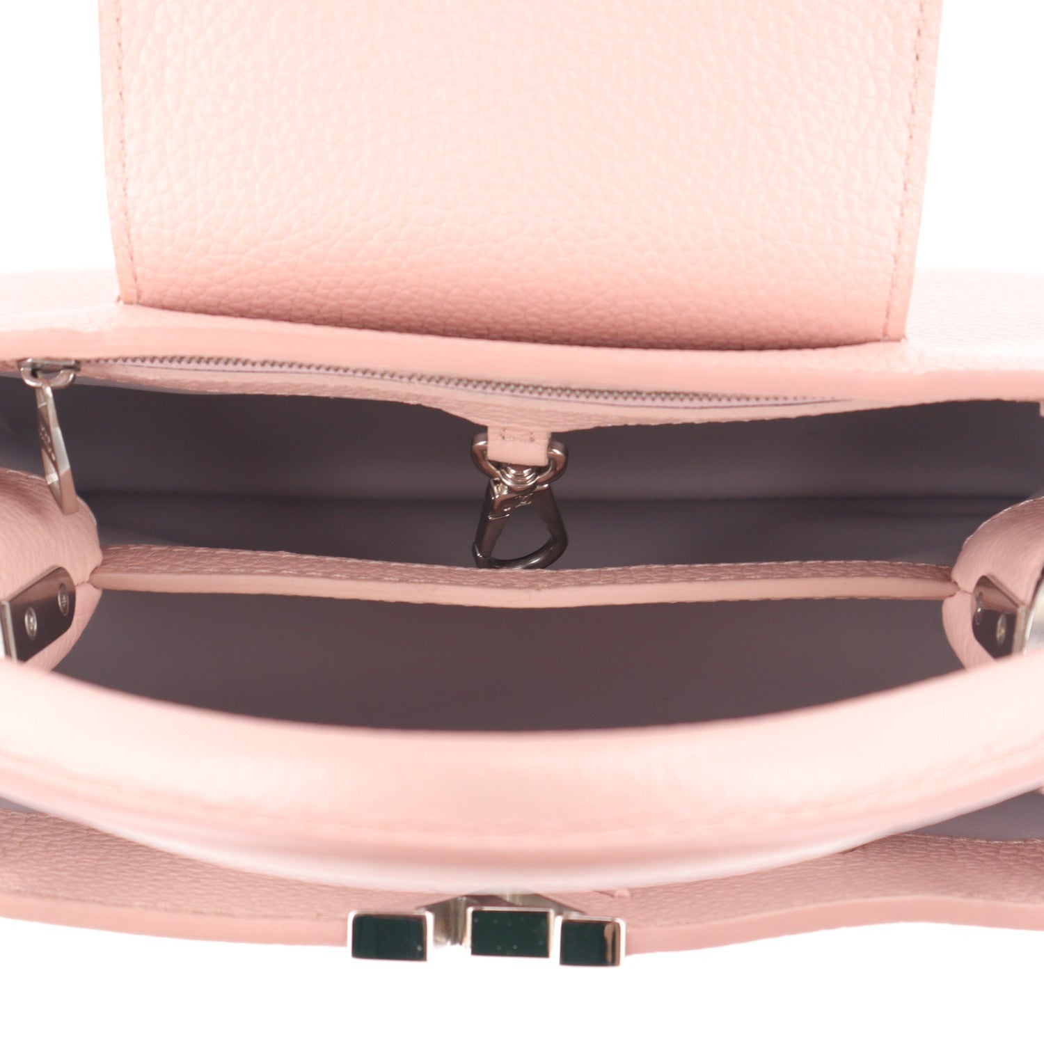 Louis Vuitton Taurillon Studded Flowers Capucines BB Magnolia 5 of 9