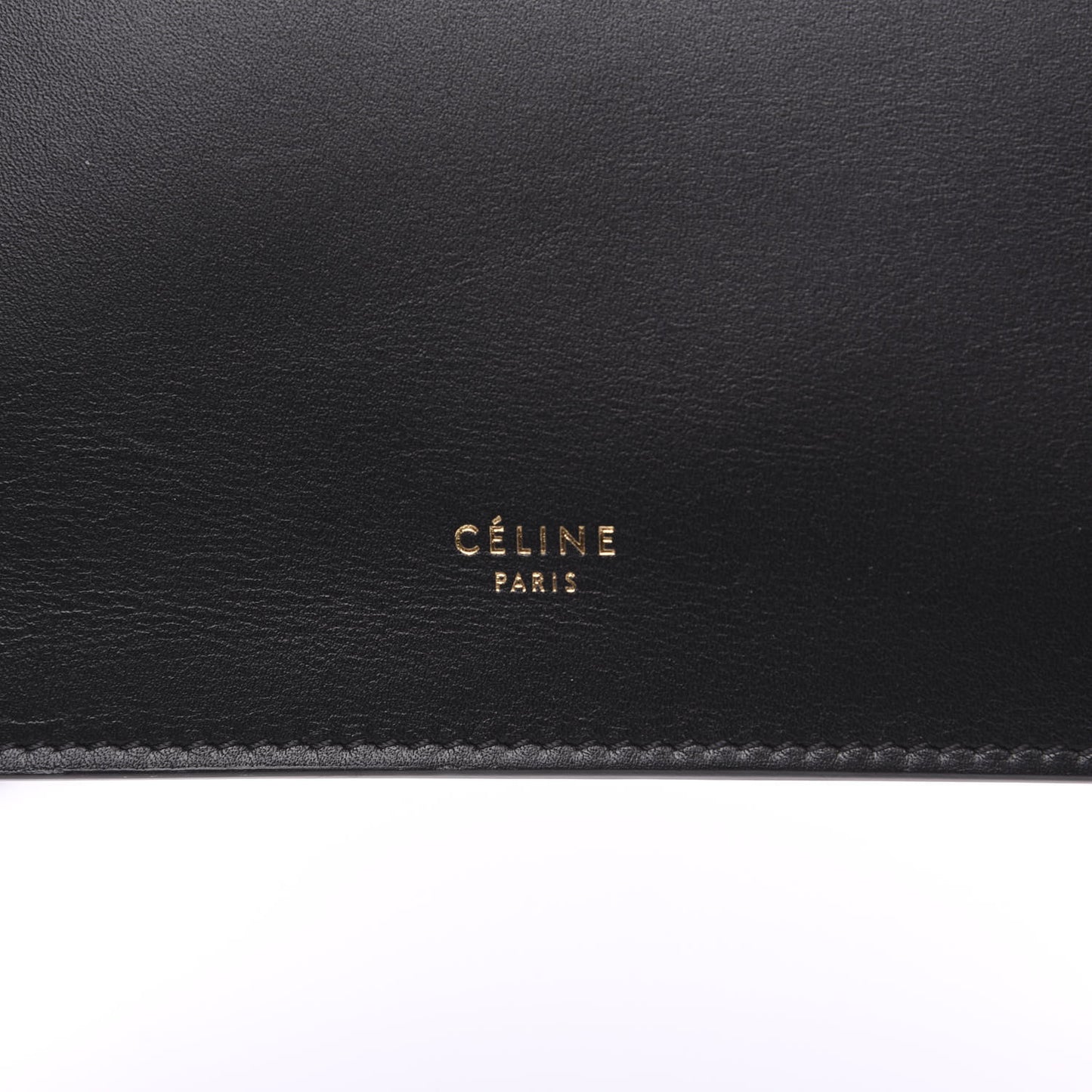 Smooth Calfskin Mini Clasp Bag Black