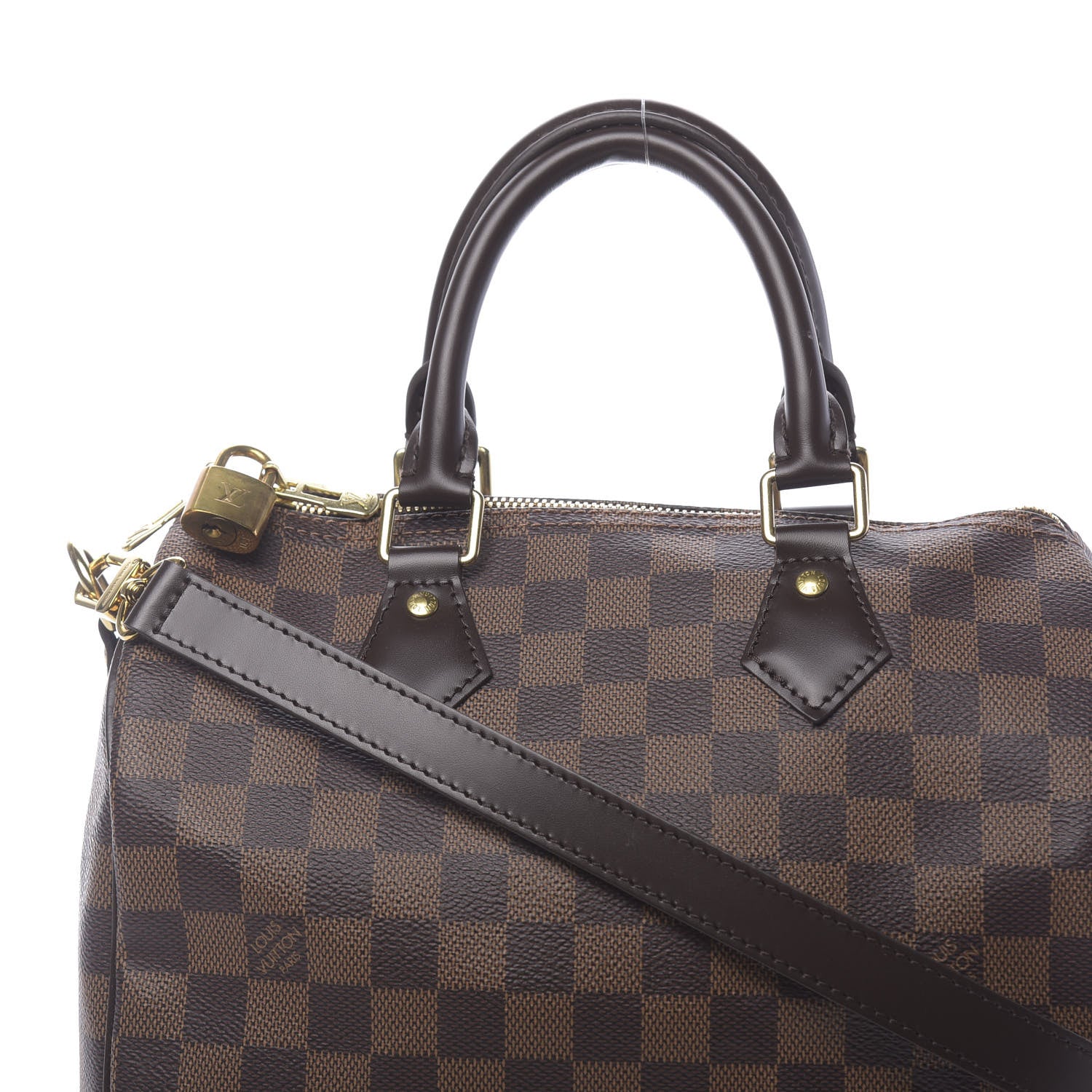 Louis Vuitton Damier Ebene Speedy Bandouliere 25 12 of 13
