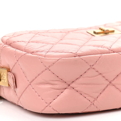 Chanel Aged Calfskin Quilted Mini Reissue Camera Case Pink 9 of 10