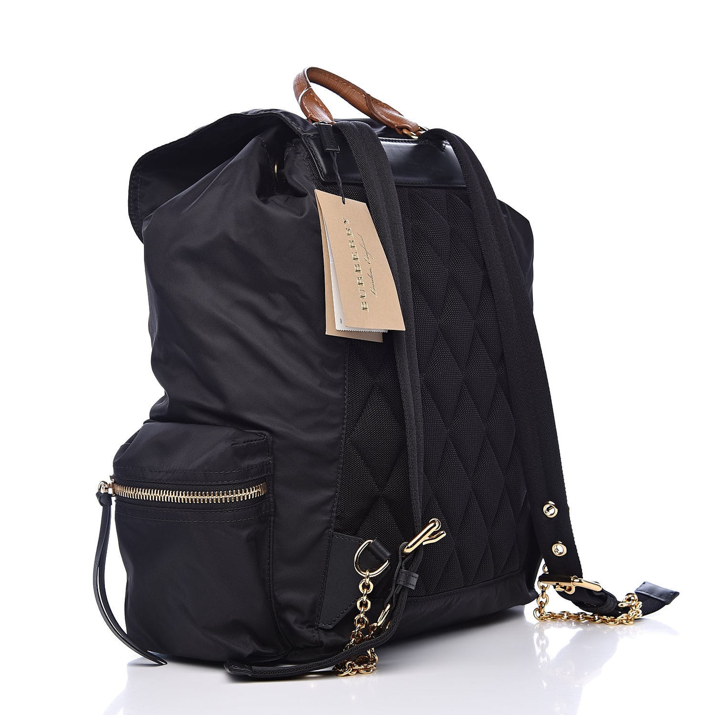 Nylon Large Rucksack Backpack Black