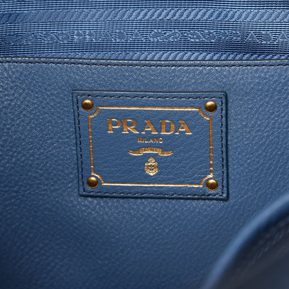 Prada Vitello Daino Tote Cobalto 7 of 9
