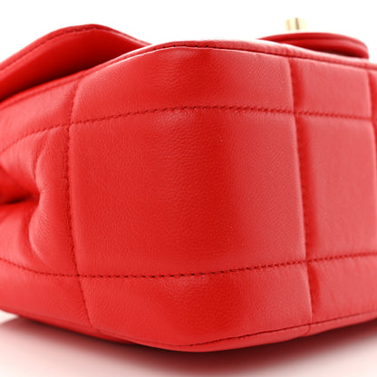 Chanel Lambskin Resin Crystal Square Quilted Monacoco Mini Flap Red 9 of 11