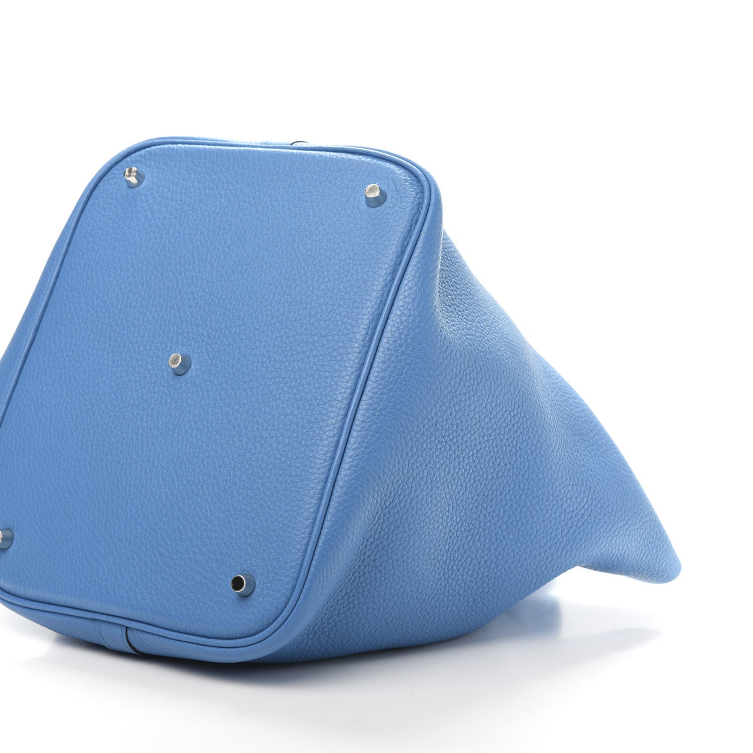 Hermes Taurillon Clemence Picotin Lock 26 GM Bleu Paradis 7 of 11