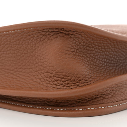 Hermes Taurillon Clemence Evelyne III PM Gold 9 of 11