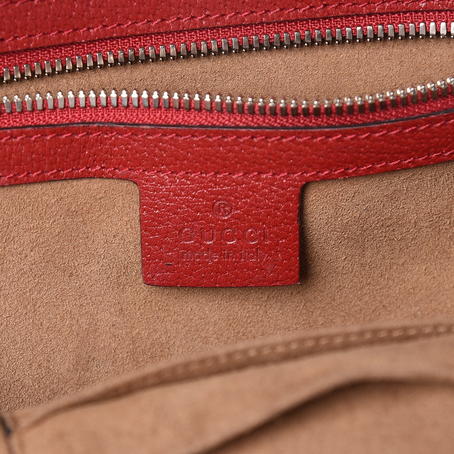 Gucci GG Supreme Monogram Tian Web Small Day Backpack Beige Multicolor Red 6 of 16