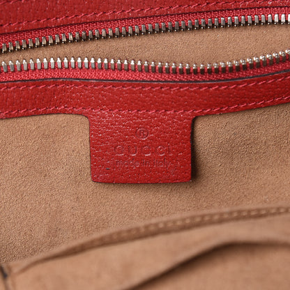 Gucci GG Supreme Monogram Tian Web Small Day Backpack Beige Multicolor Red 6 of 16