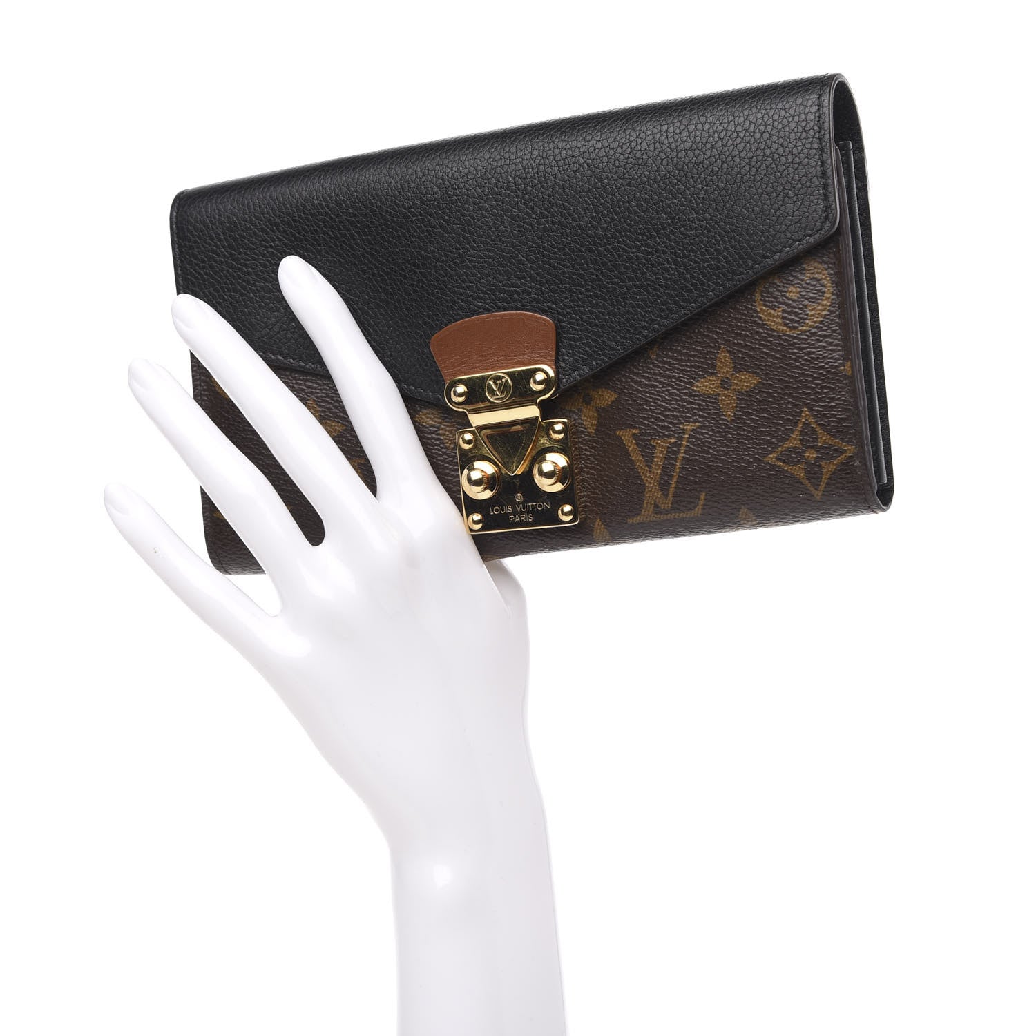 Louis Vuitton Monogram Pallas Wallet Black 2 of 9