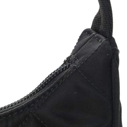 Prada Tessuto Nylon Stitched Shoulder Bag Black 12 of 12