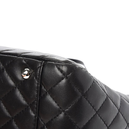 Chanel Lambskin Surpique Chevron Quilted Tote Black 11 of 13