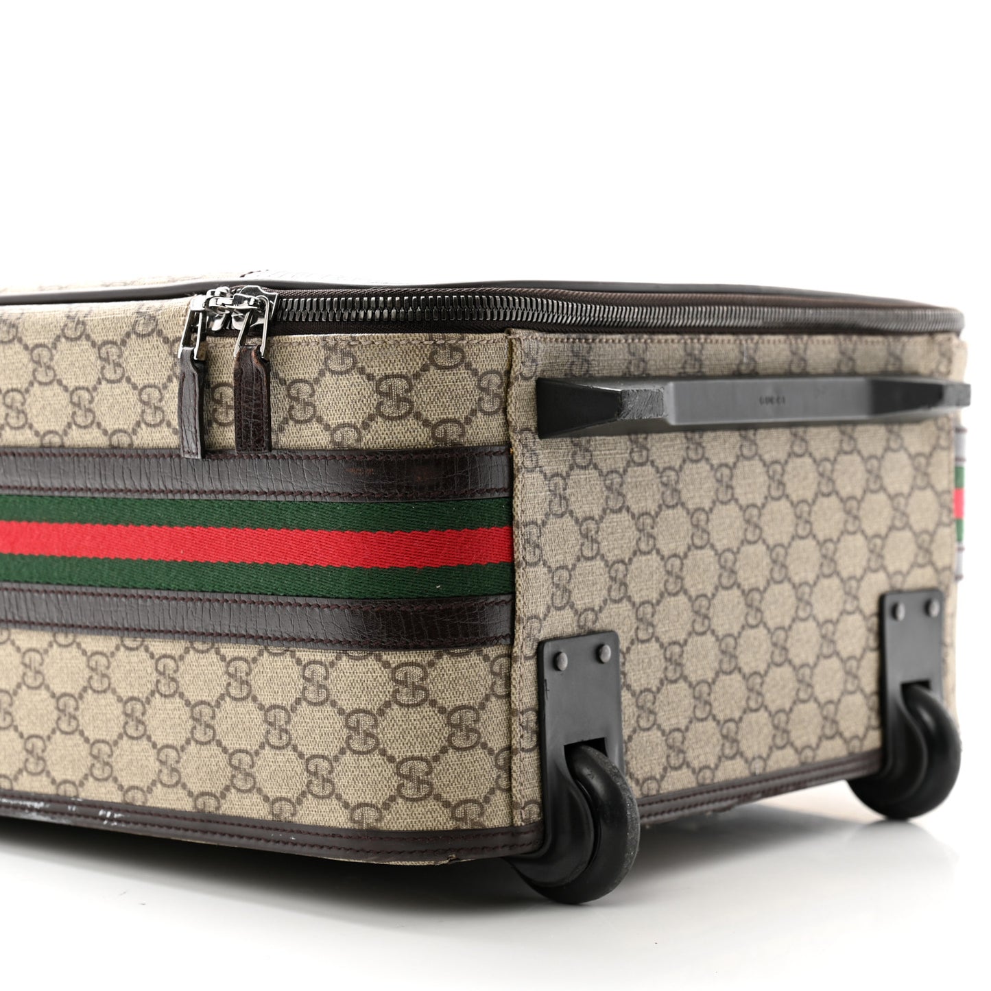 GG Plus Monogram Small Web Trolley Brown