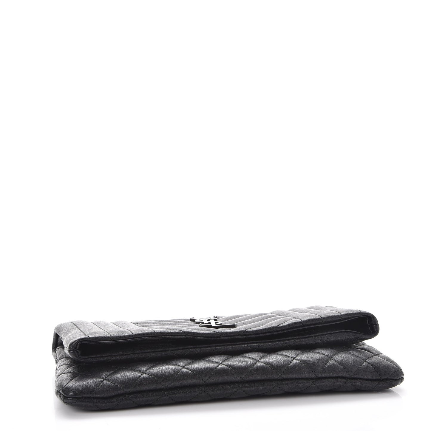 Calfskin Tri-quilt Monogram West Hollywood Clutch Black