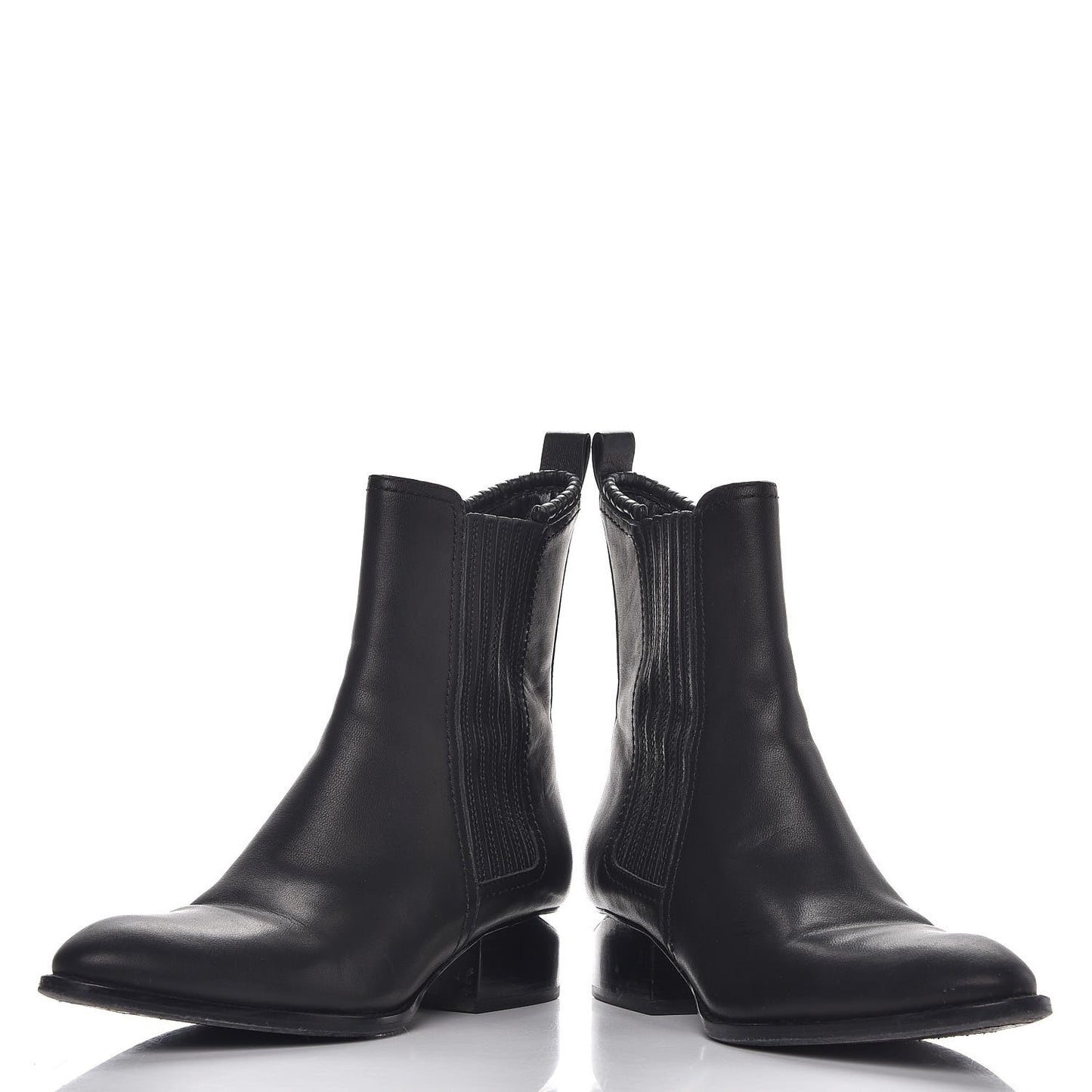 Calfskin Anouk Mid Calf Boots 37 Black