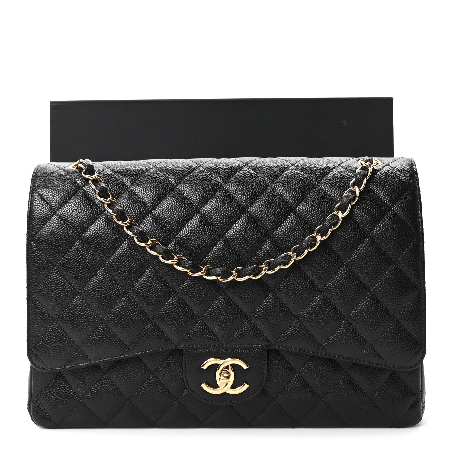 Chanel Caviar Quilted Maxi Double Flap Black 11 of 11