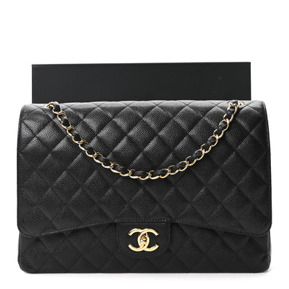 Chanel Caviar Quilted Maxi Double Flap Black 11 of 11
