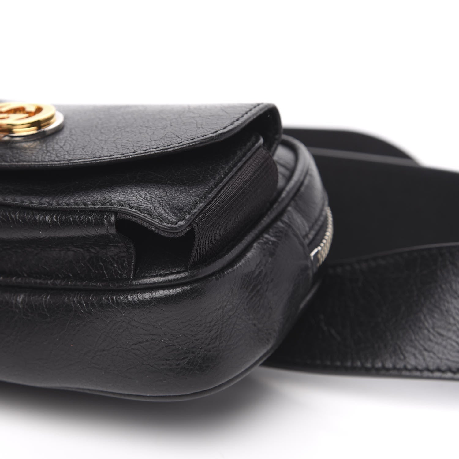 Gucci Fluffy Calfskin Mini Morpheus Belt Bag 90 36 Black 9 of 11