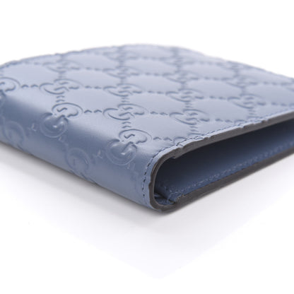 Gucci Guccissima Bi-Fold Wallet Blue 6 of 10