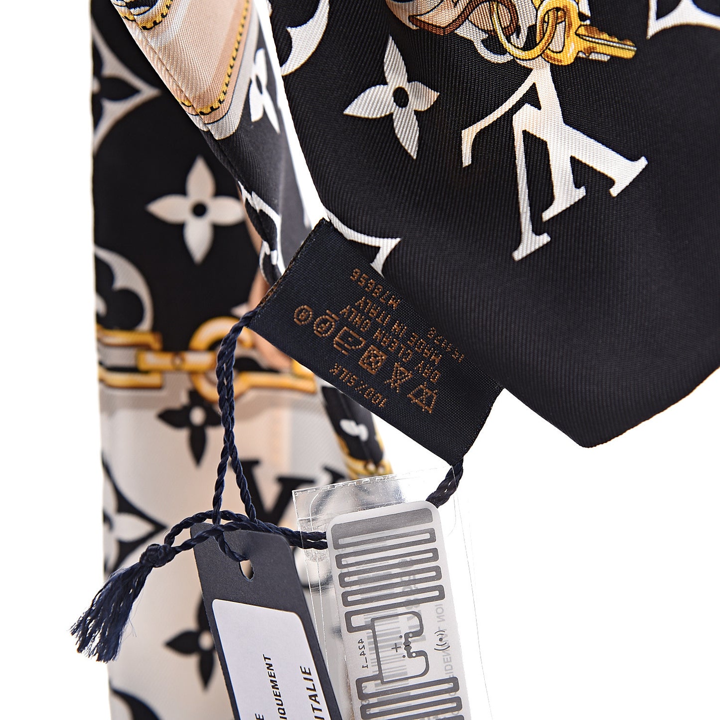 Silk Monogram Confidential Bandeau Black