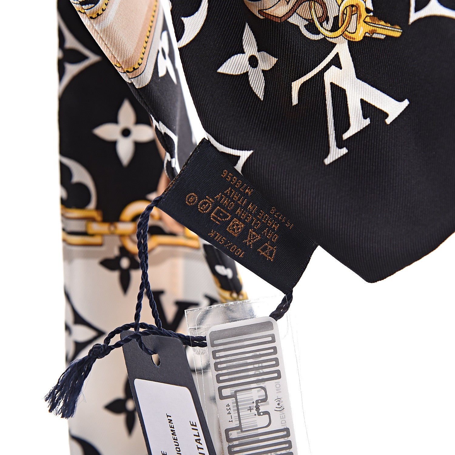 Louis Vuitton Silk Monogram Confidential Bandeau Black 5 of 5