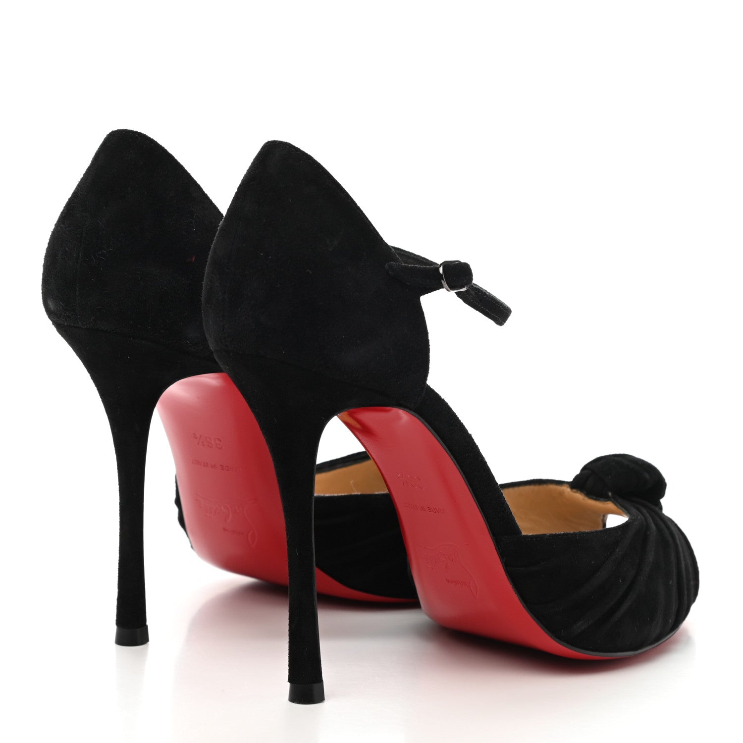 Christian Louboutin Veau Velours Marchavekel 100 Pumps 36.5 Black 4 of 8
