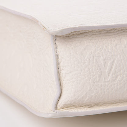 Louis Vuitton Taurillon Monogram Sac Plat Powder White 8 of 10