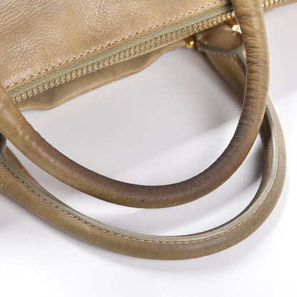 Prada Glace Calfskin Extra Wide Tote Stone 16 of 20