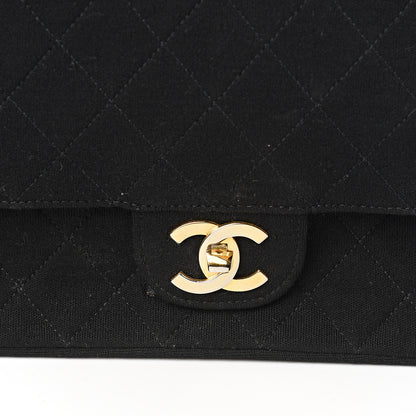 Chanel Jersey Quilted Medium Double Flap Black 13 of 13