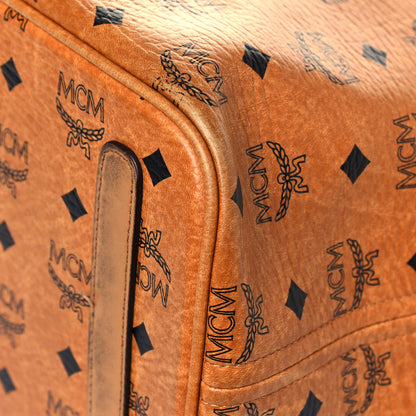 MCM Visetos Medium Liz Reversible Shopper Tote Cognac 8 of 21