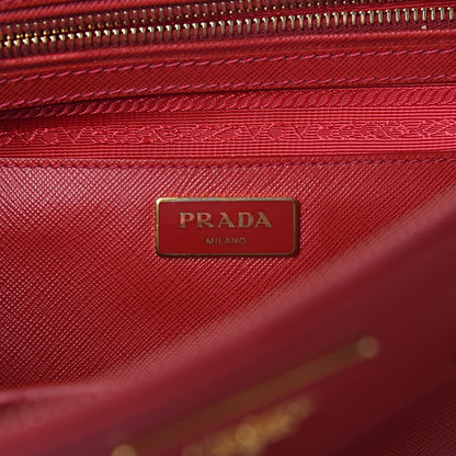 Prada Saffiano Medium Galleria Double Zip Tote Fuoco 6 of 18