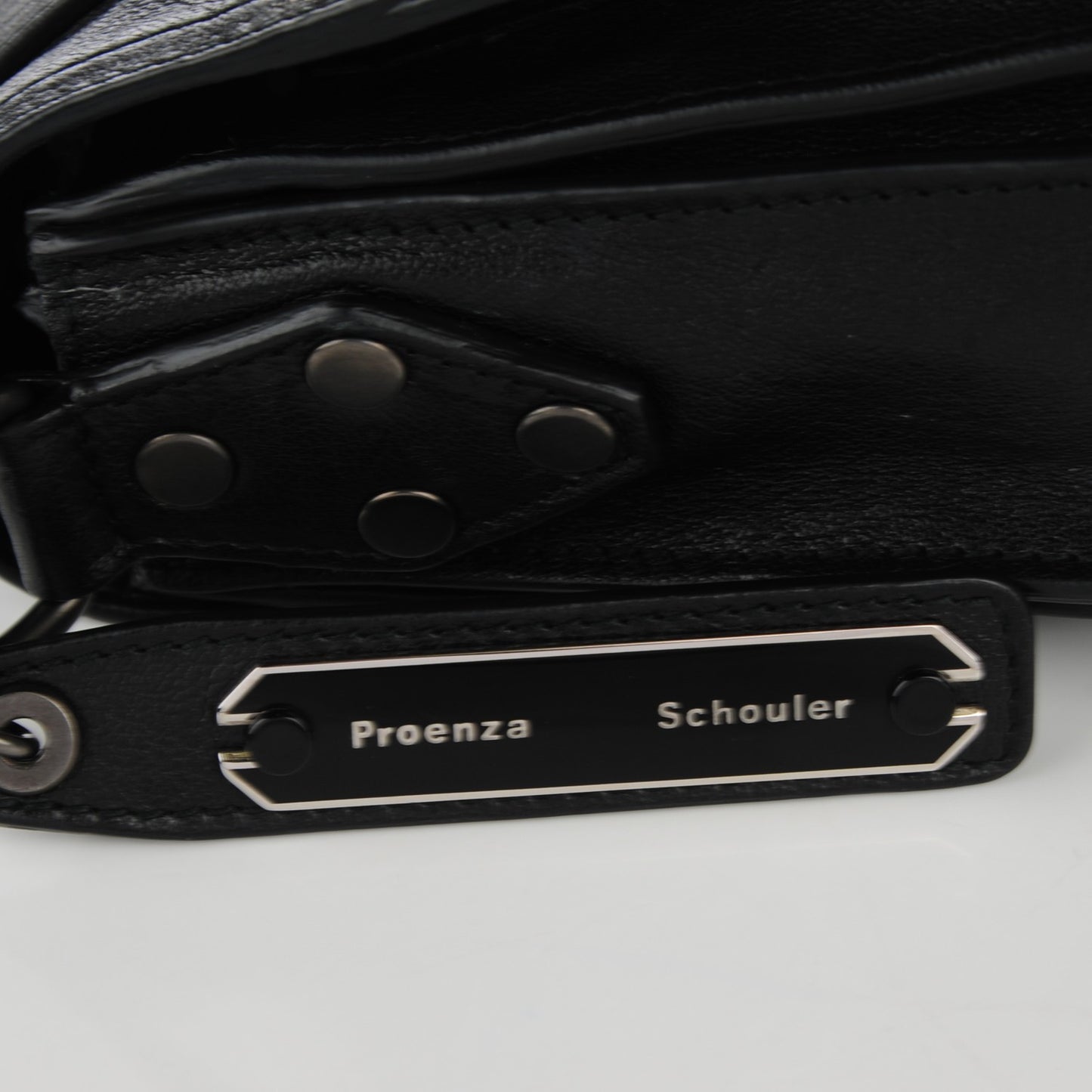 Lambskin PS1 Pouch Messenger Black