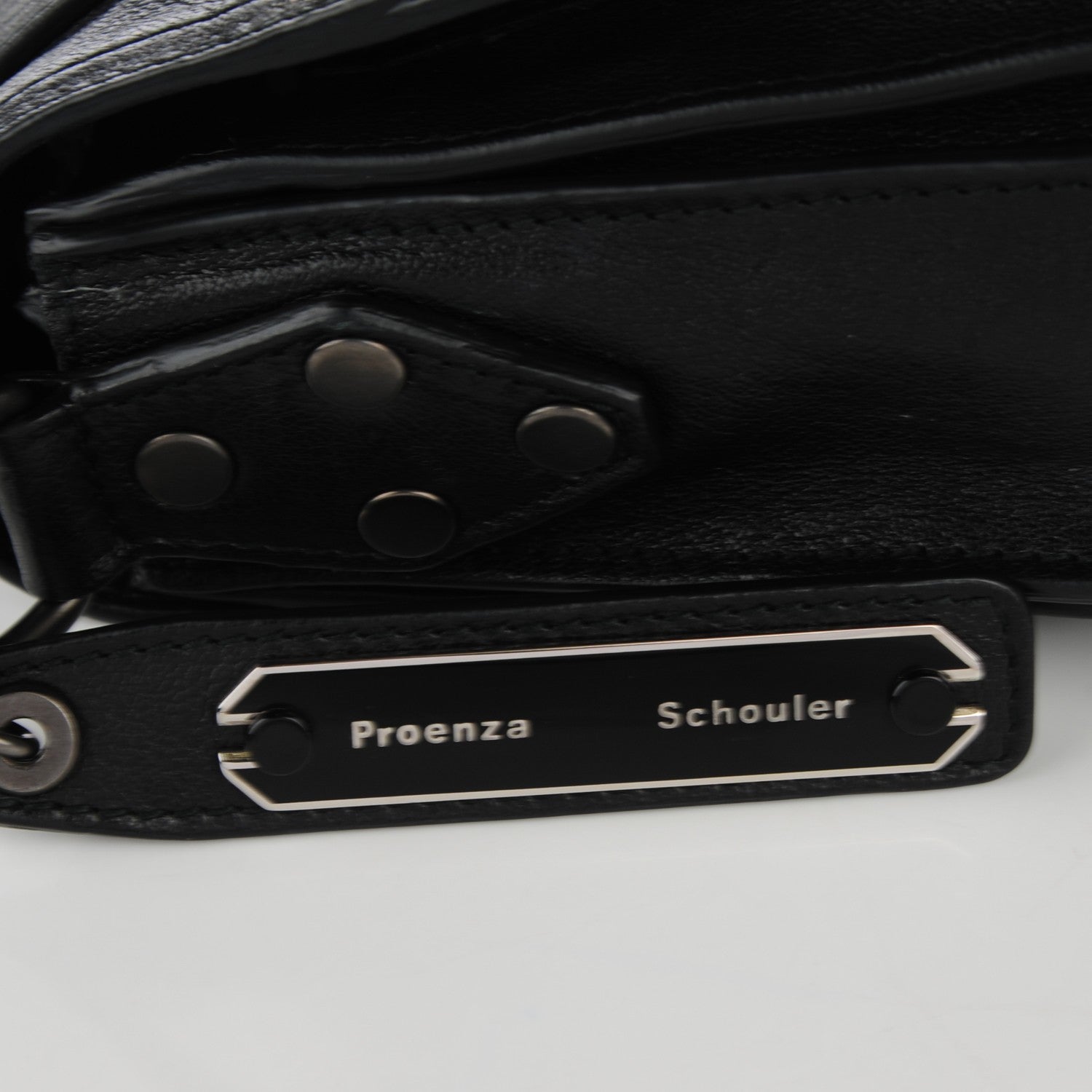 Proenza Schouler Lambskin PS1 Pouch Messenger Black 10 of 10