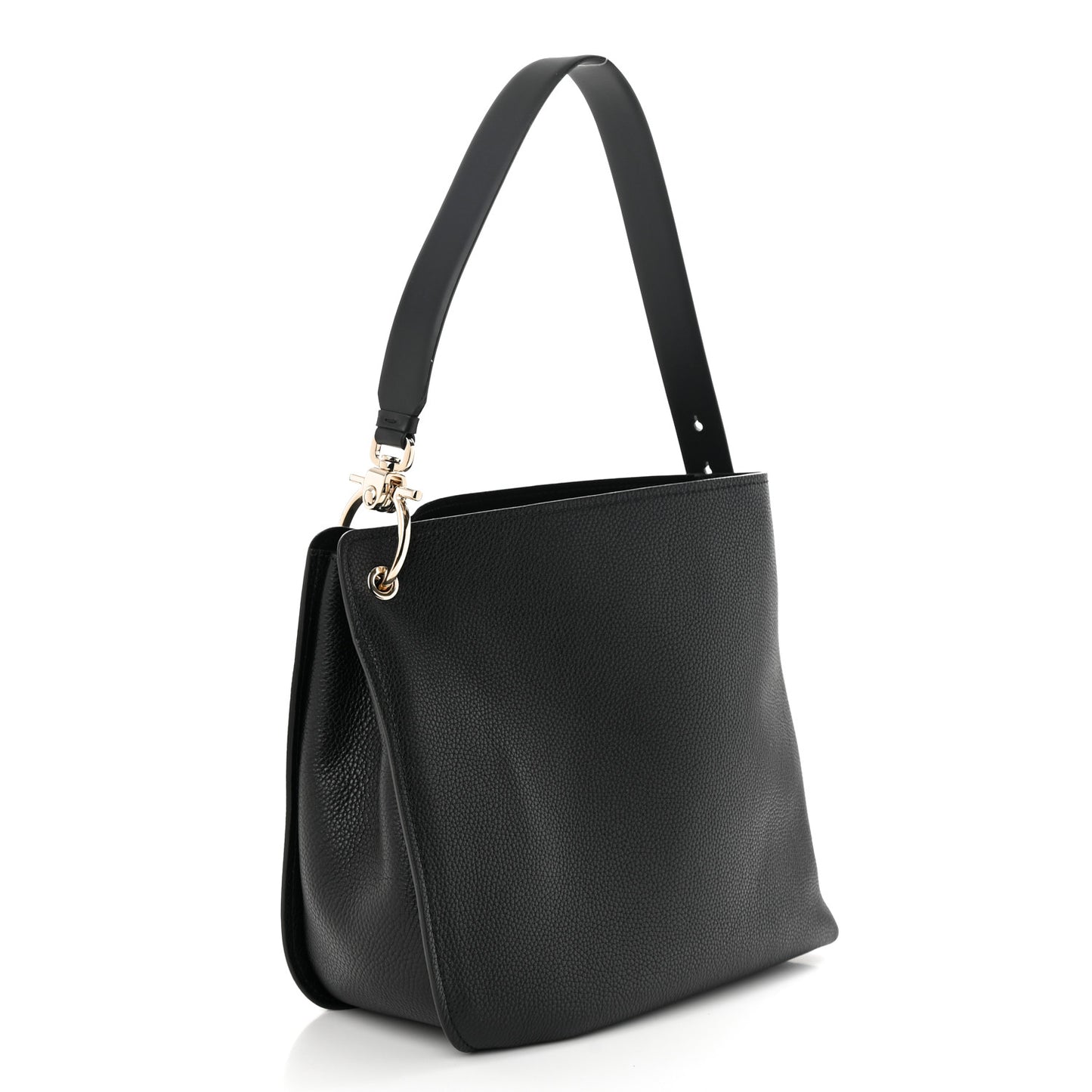 Calfskin Minerva Hobo Black
