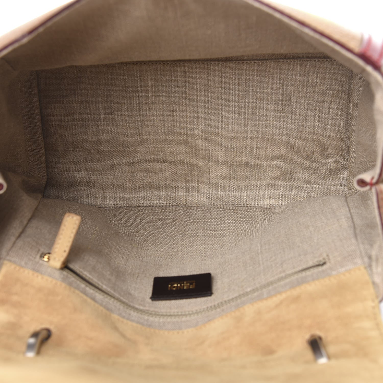 Fendi Cuoio Suede Silvana Bag Cammello Rosso Black Cuoio 6 of 12